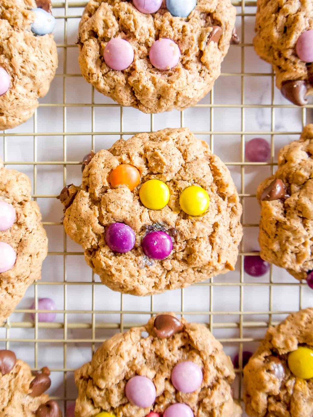 Almond Butter Flourless Monster Cookies, Gluten-free