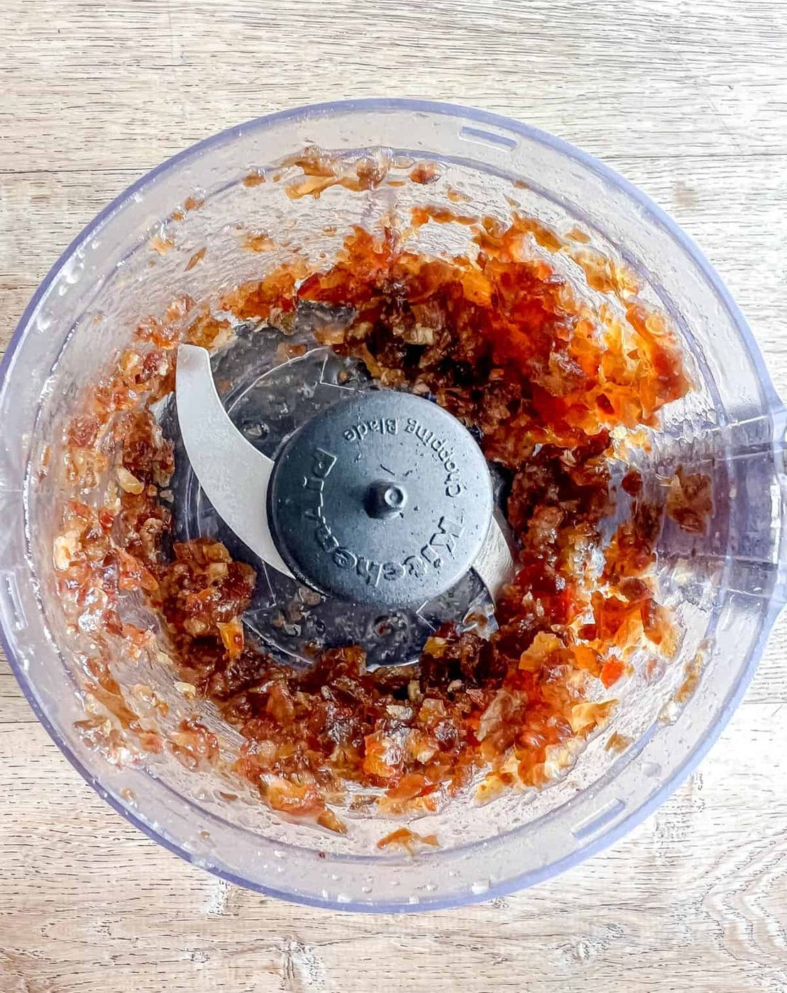 Dates in the food processor.