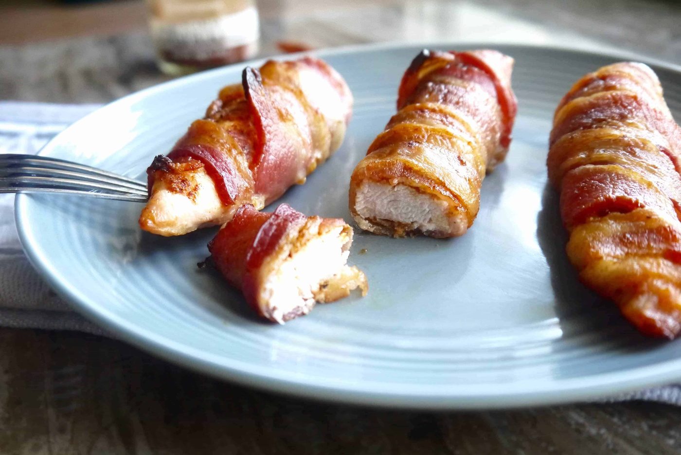 Bacon Wrapped Chicken Tenders, Paleo, Gluten-Free, Keto