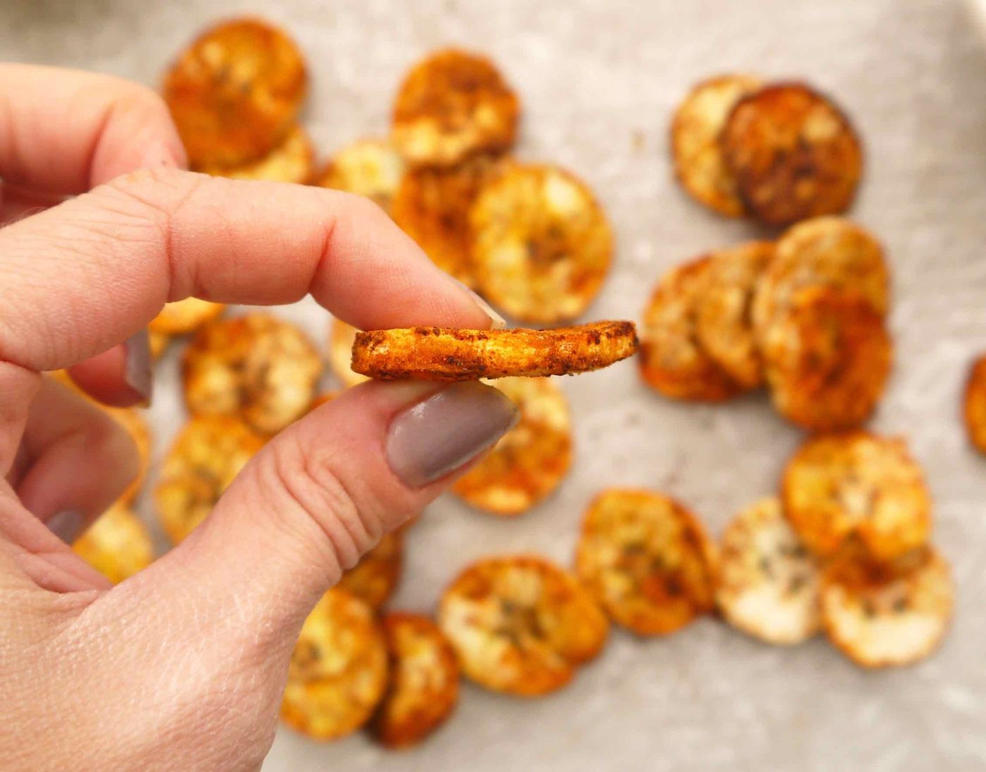 Baked Paprika Garlic Plantain Chips (Paleo, GF)