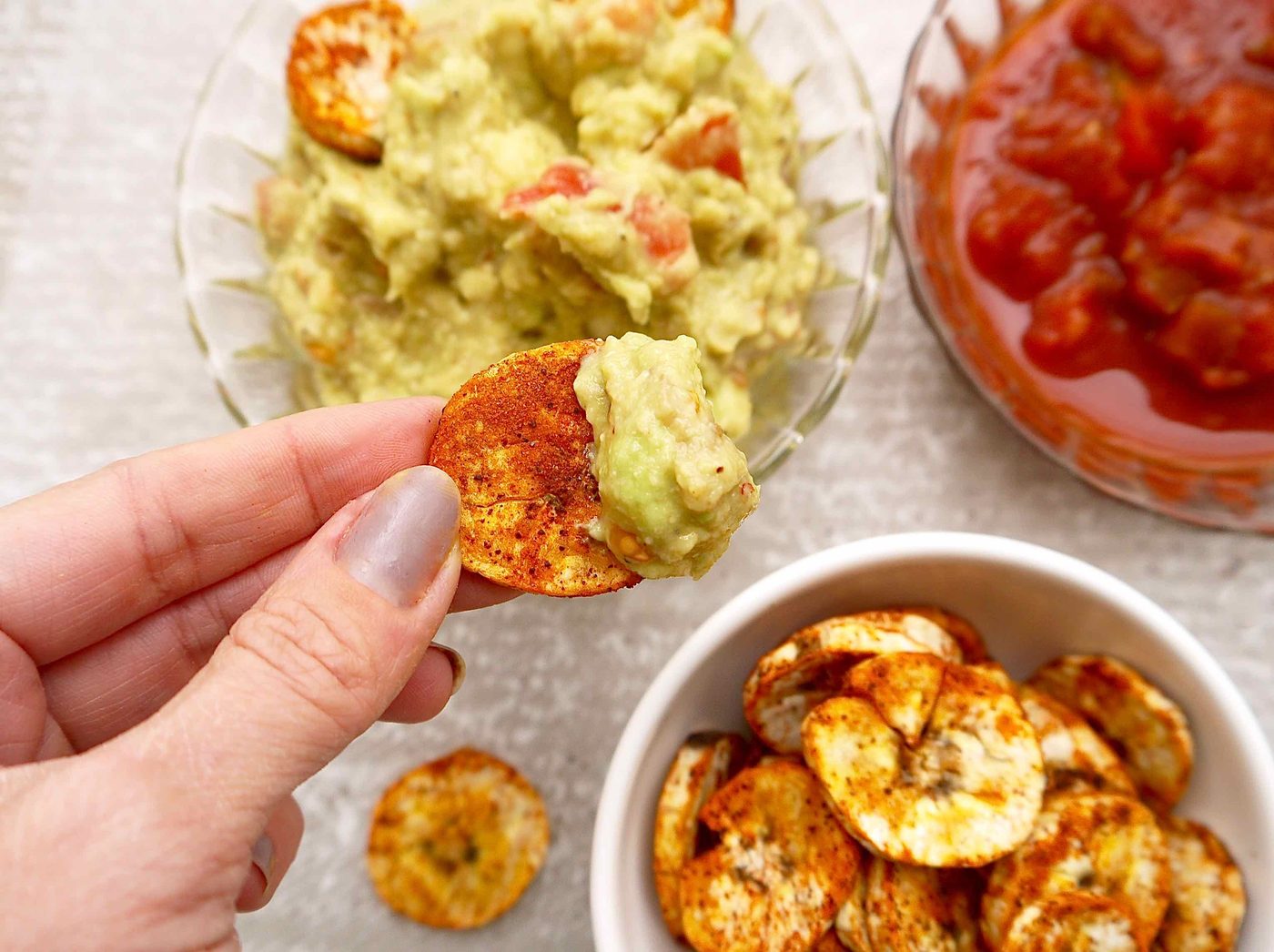 Baked Paprika Garlic Plantain Chips (Paleo, GF)