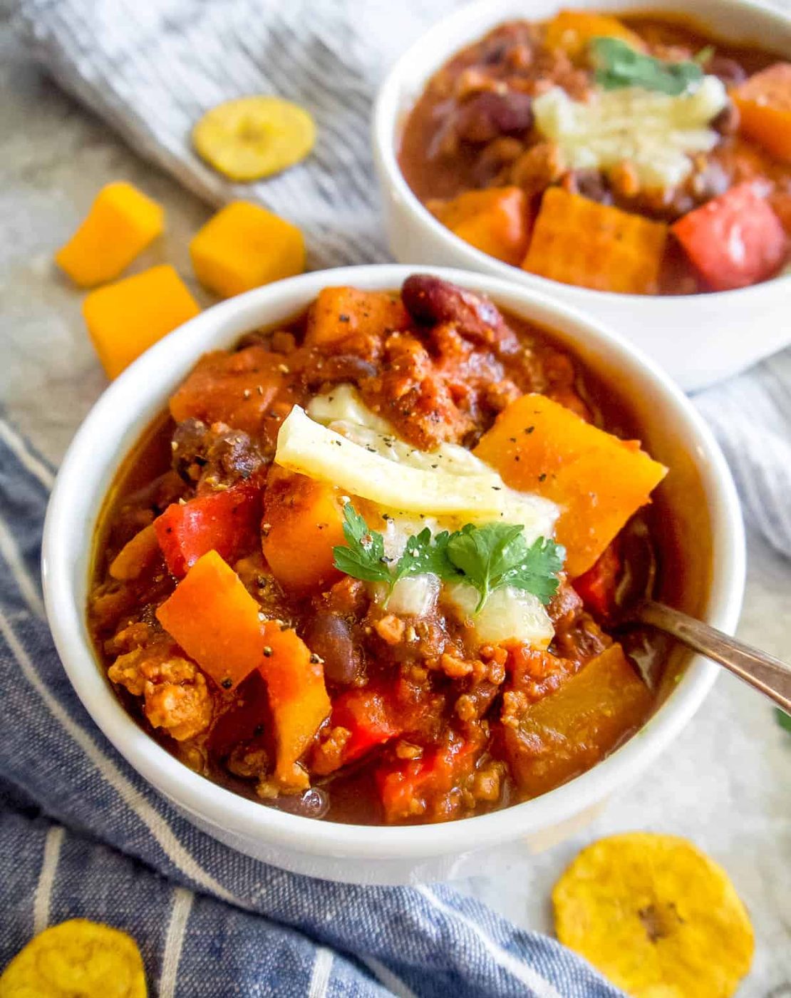Black Bean Butternut Squash Turkey Chili