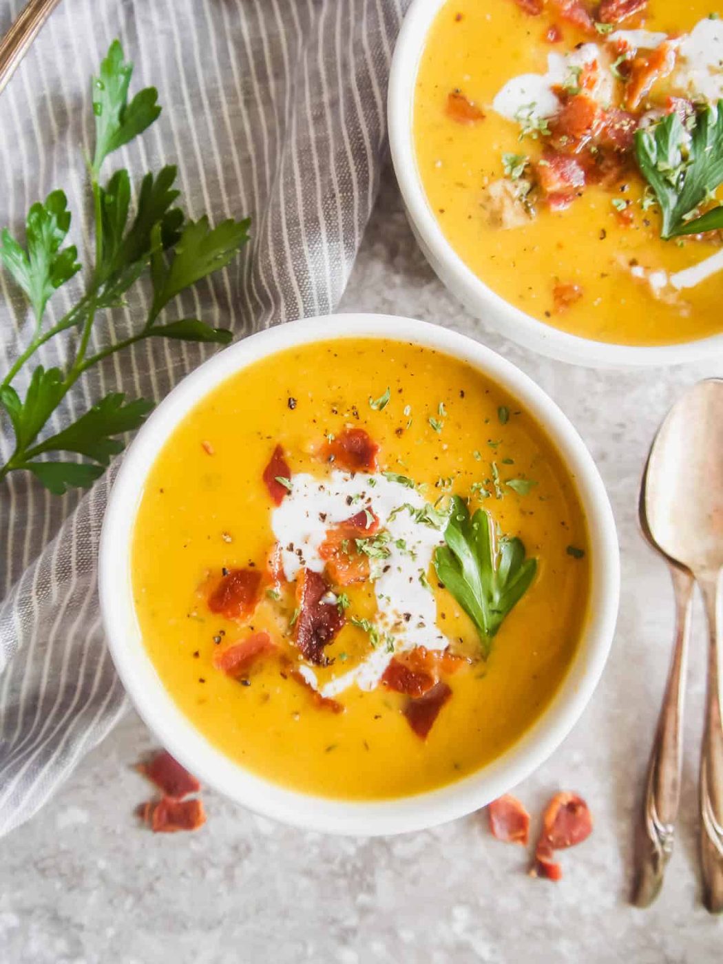 Butternut Squash & Chicken Soup
