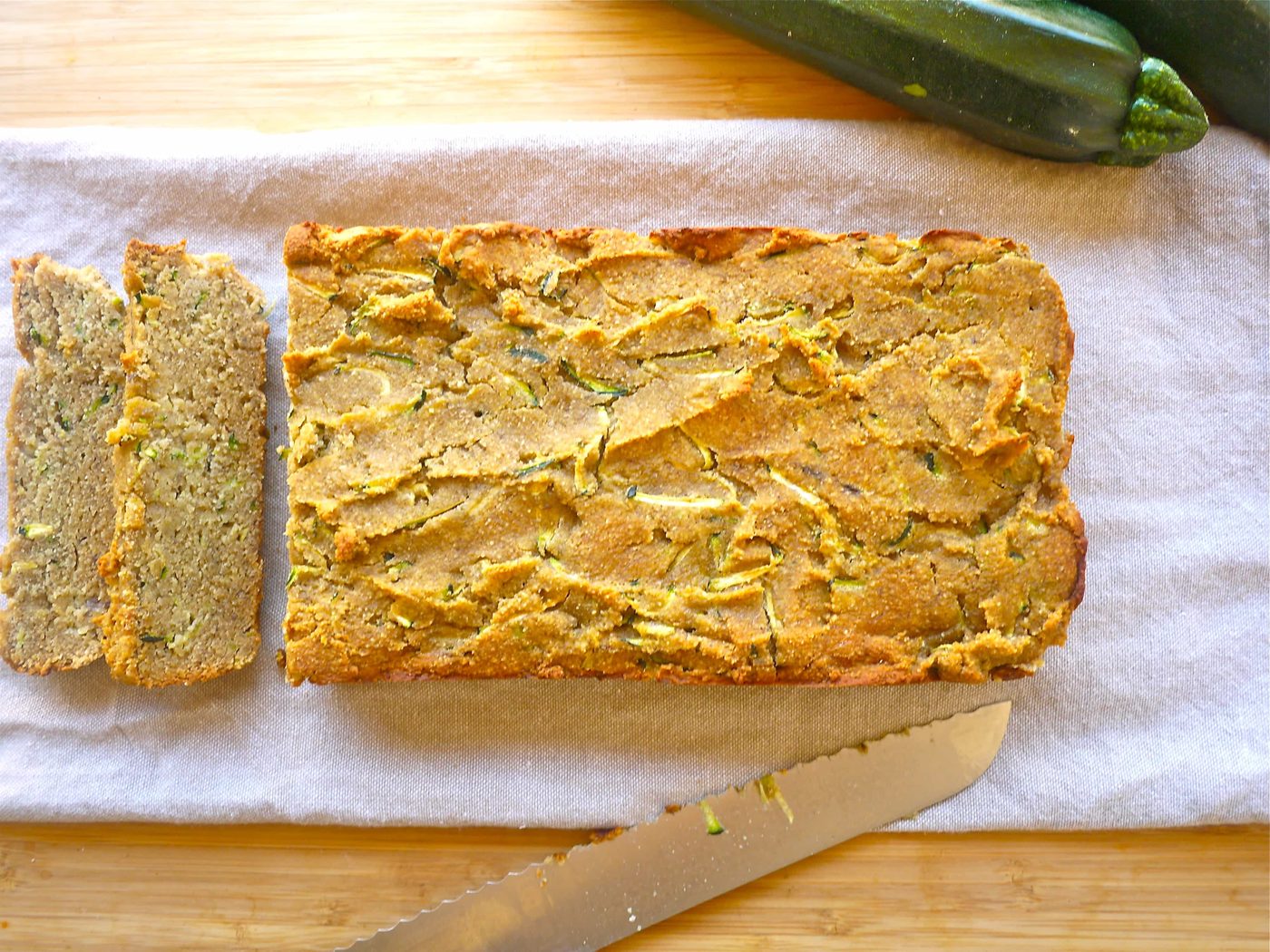 Buttery Zucchini Banana Bread (without butter!) (paleo, GF)
