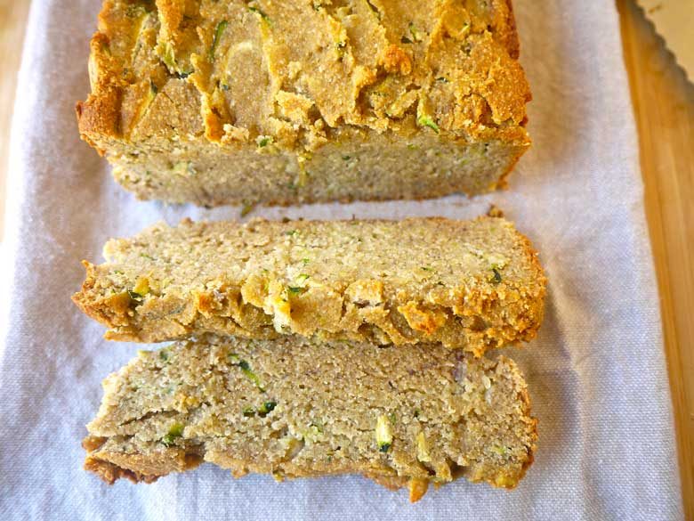 Buttery Zucchini Banana Bread (without butter!) (paleo, GF)