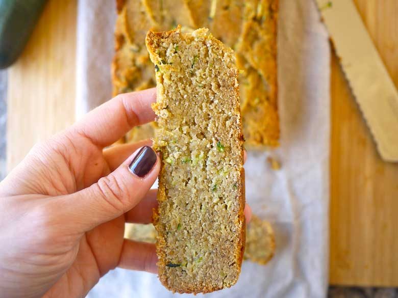 Buttery Zucchini Banana Bread (without butter!) (paleo, GF)