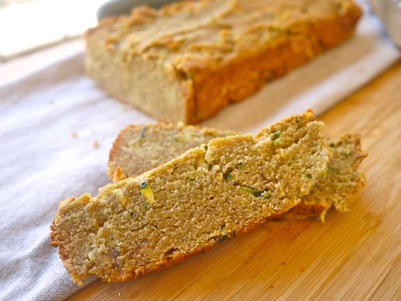 Buttery Zucchini Banana Bread (without butter!) (paleo, GF)
