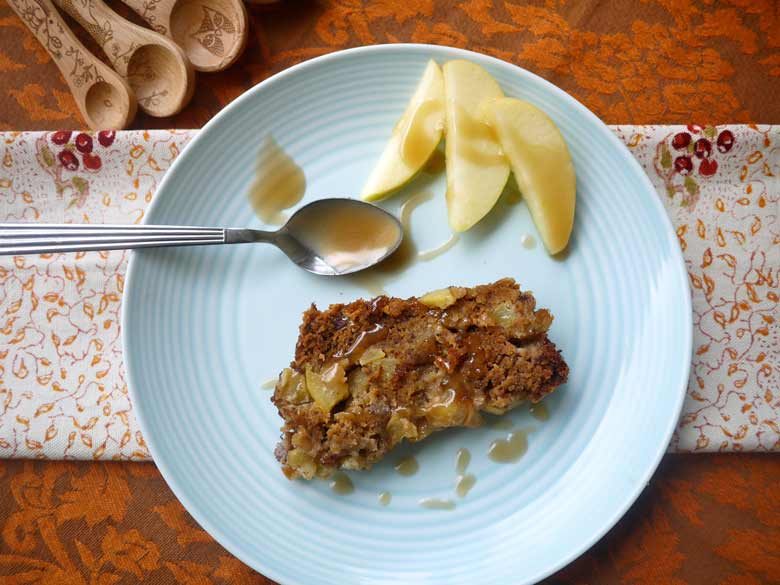 Caramel Apple Banana Bread (paleo, GF)