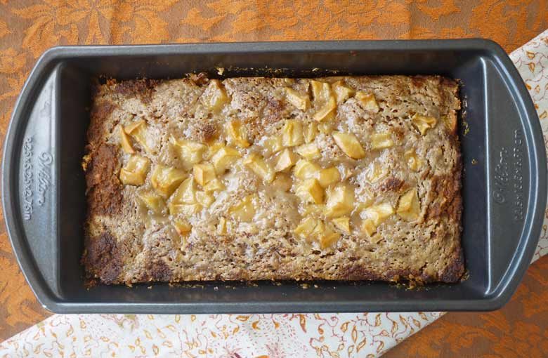 Caramel Apple Banana Bread (paleo, GF)