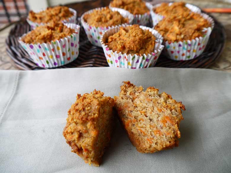 Carrot Cake Breakfast Muffins (paleo, gluten-free)
