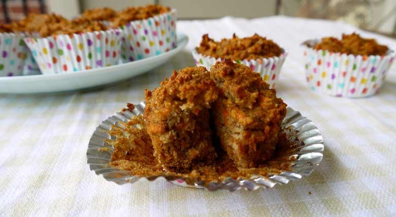 Carrot Cake Breakfast Muffins (paleo, gluten-free)