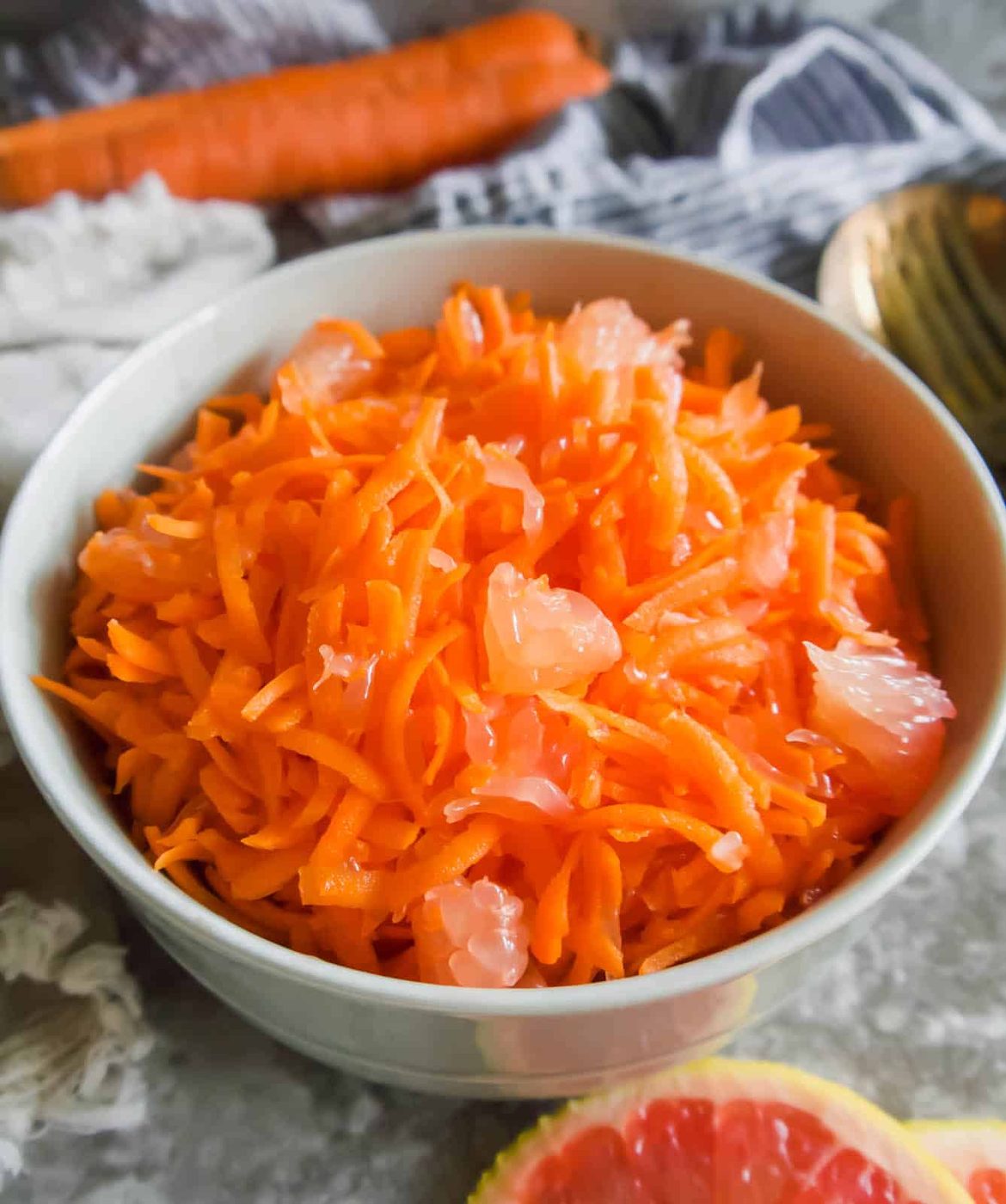 Raw Carrot Salad with Grapefruit
