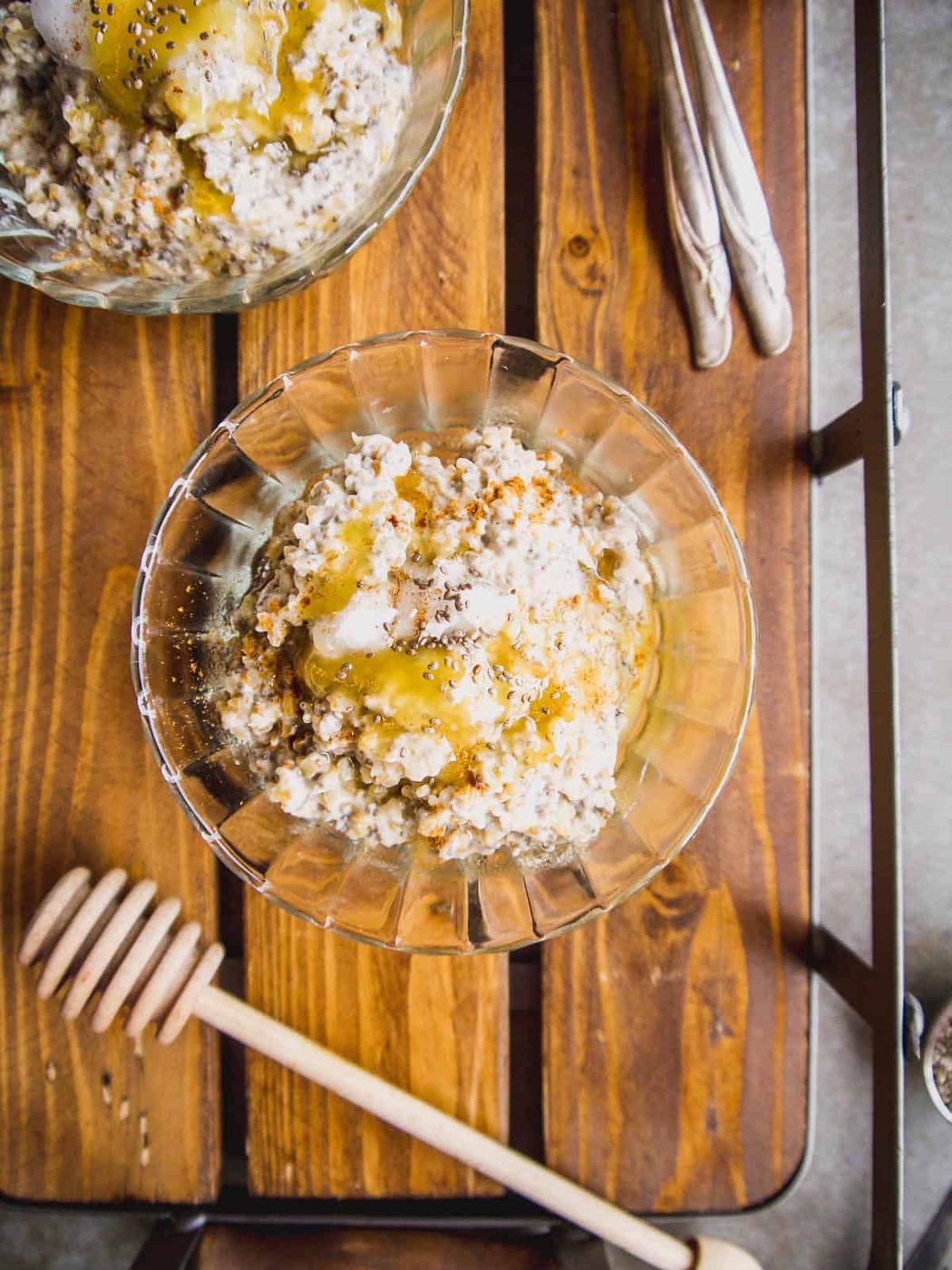 Chia Seeds and Coconut Oil: Gluten free Steel Cut Oats