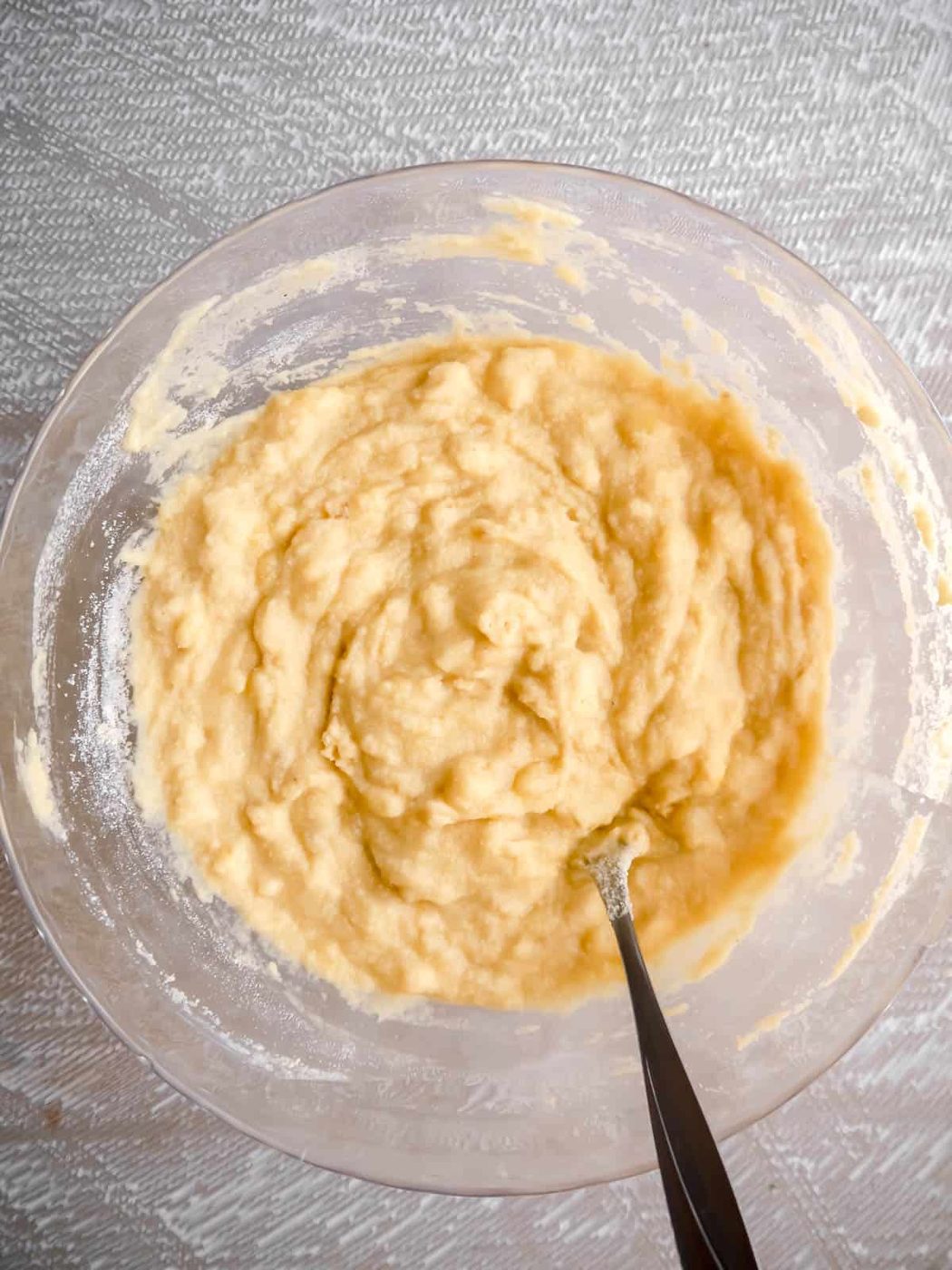 Chocolate Chip Banana Bread batter in a bowl.