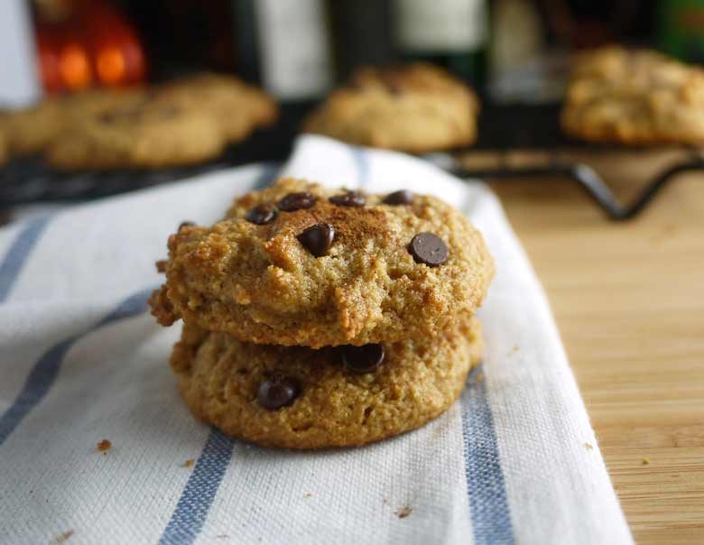 Chocolate Chip Cinnamon Cookies (paleo, GF)