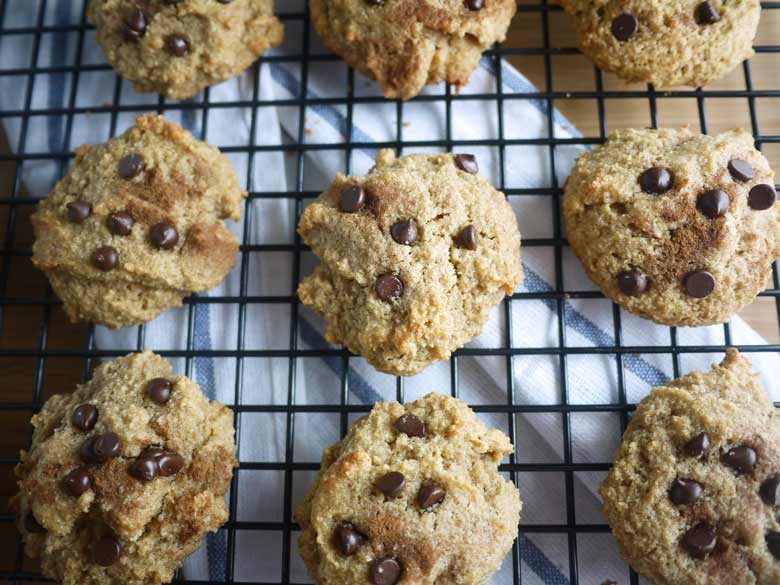 Chocolate Chip Cinnamon Cookies, Paleo, GF