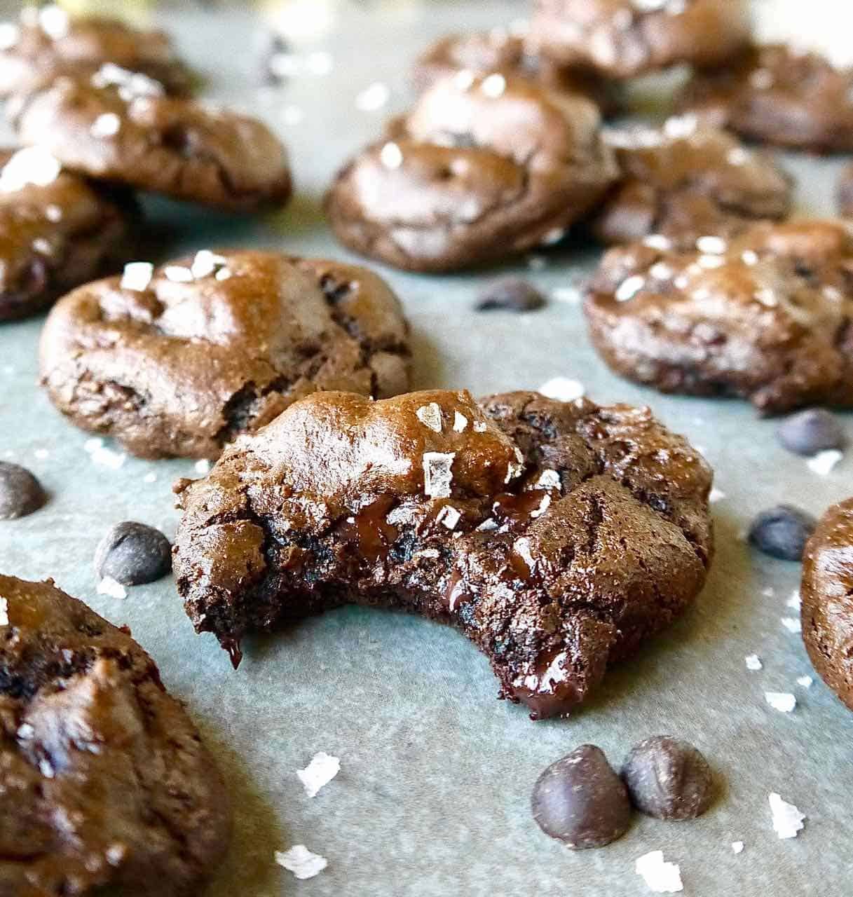 Gluten-free Double Chocolate Chip Cookies, Paleo