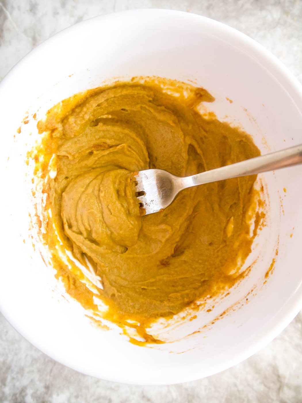Pumpkin sunflower seed butter mixture.