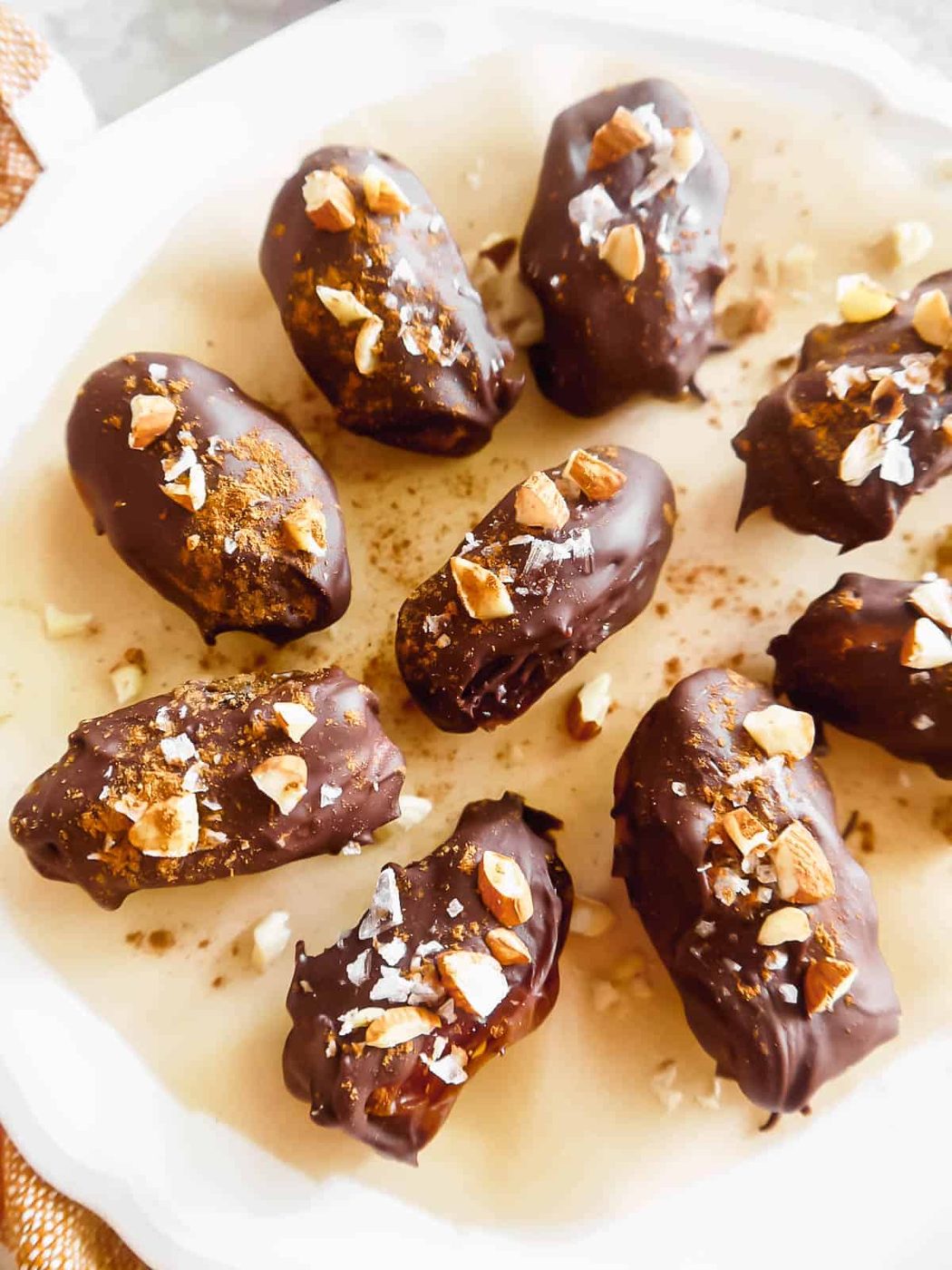 Chocolate Covered Pumpkin Stuffed Dates