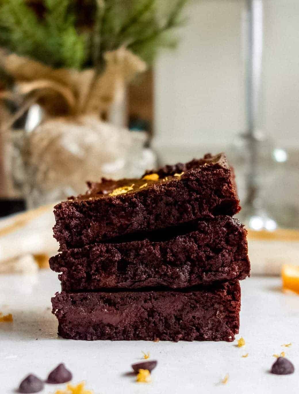 Chocolate Orange Brownies, Paleo, Gluten-Free