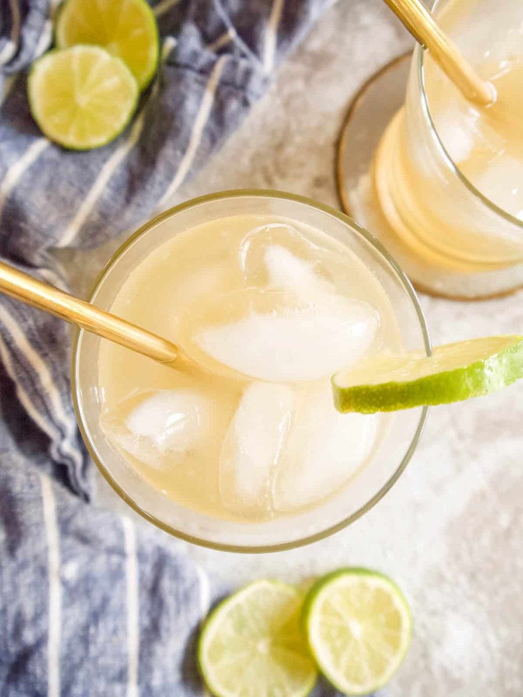 Aerial view of cointreau margarita.
