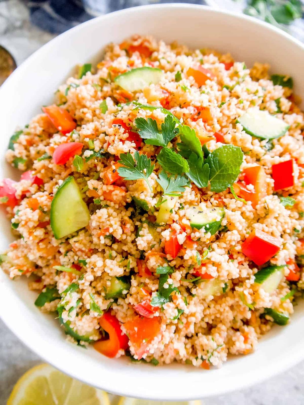 Couscous Tabbouleh Salad, French Taboulé