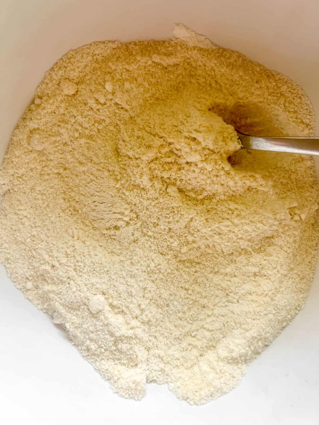 Dry ingredients in a bowl.