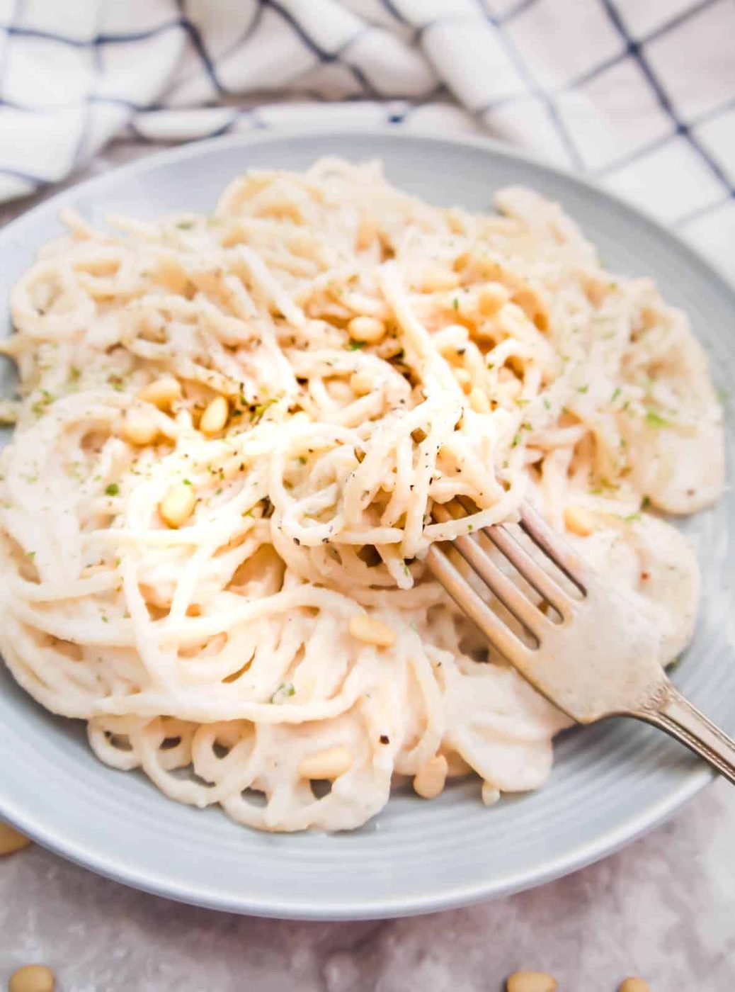 Dairy-free Cauliflower Pine Nut Sauce ( Paleo, Whole30)