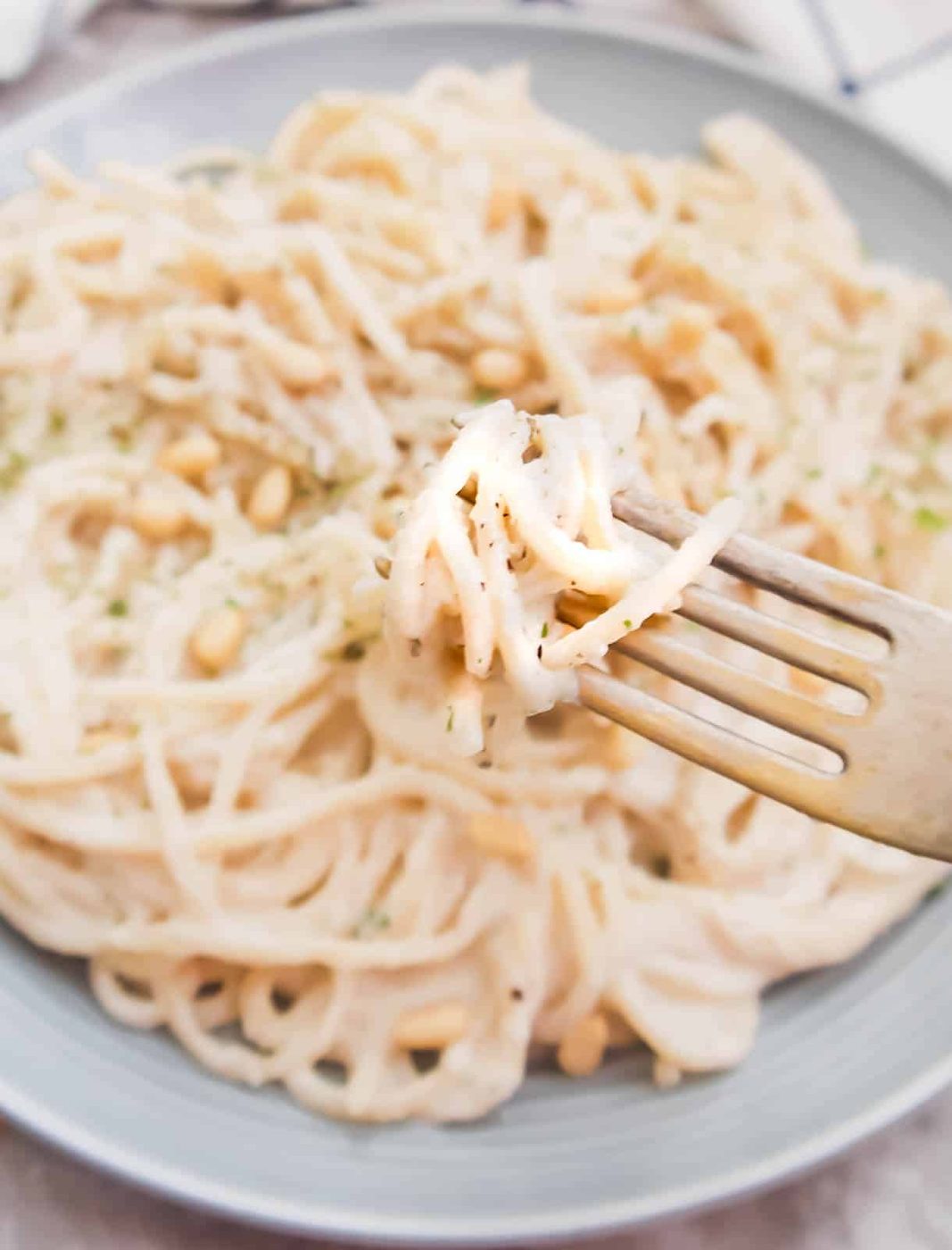 Dairy-free Cauliflower Pine Nut Sauce ( Paleo, Whole30)