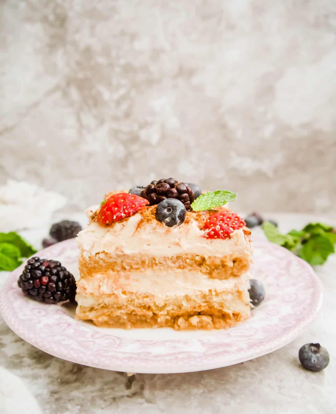 Dairy-Free Fresh Berry Tiramisu