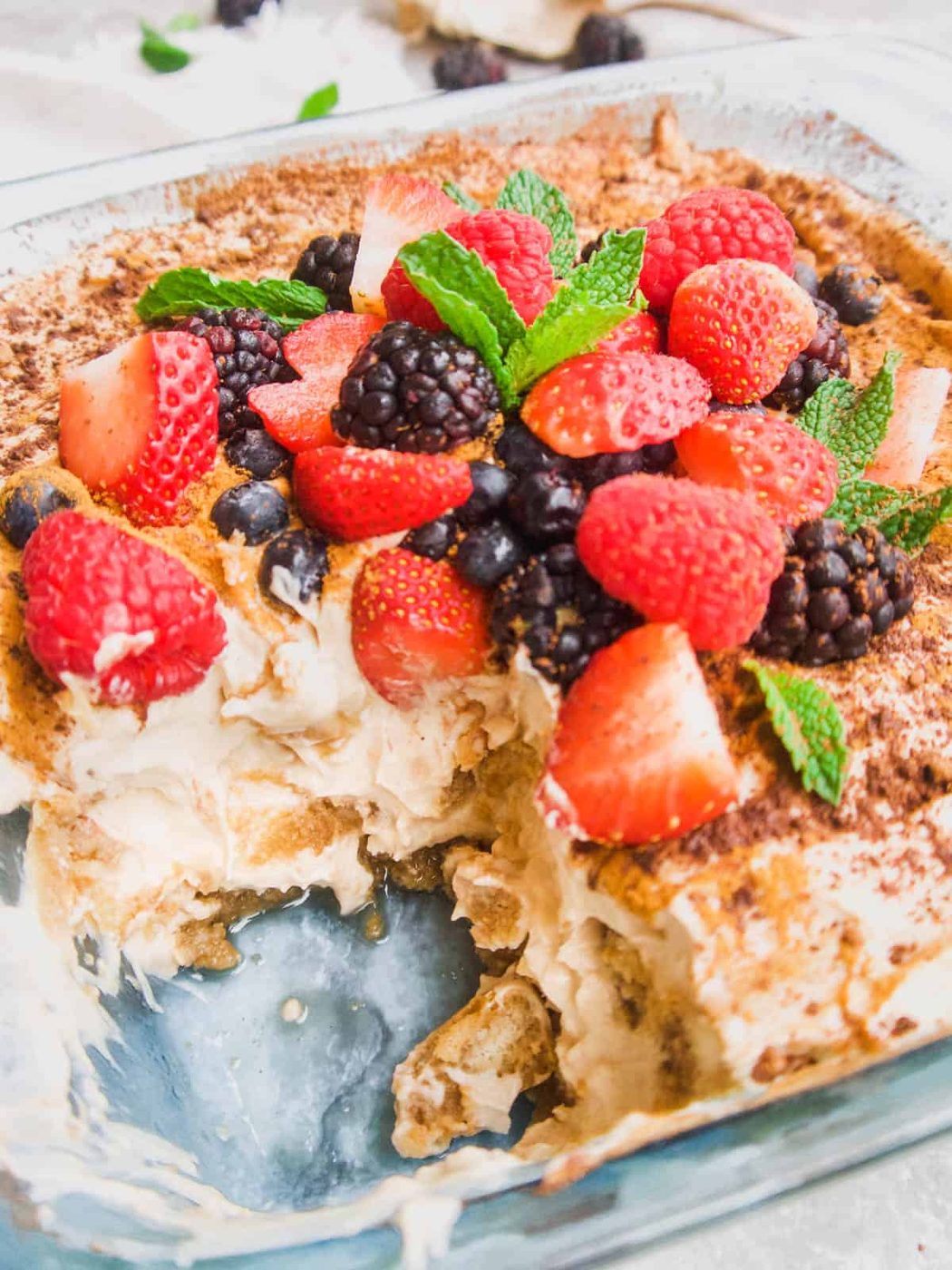 Dairy-Free Fresh Berry Tiramisu