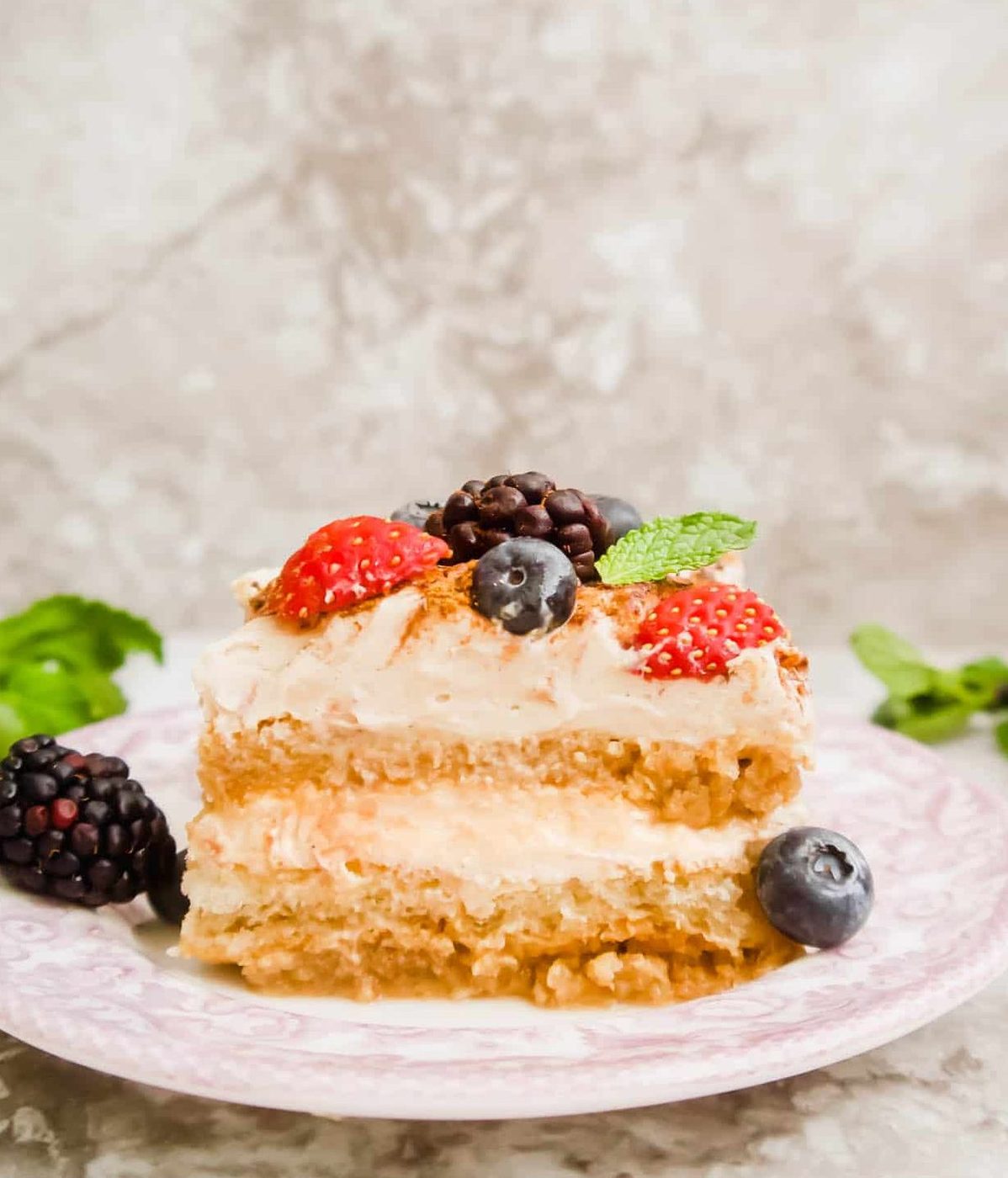 Dairy-Free Fresh Berry Tiramisu