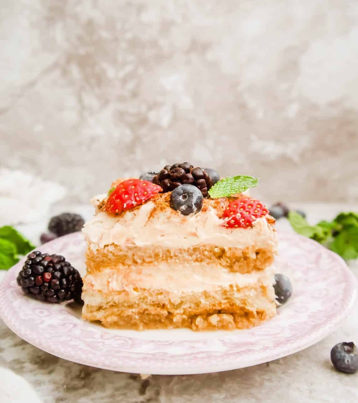 Dairy-Free Fresh Berry Tiramisu