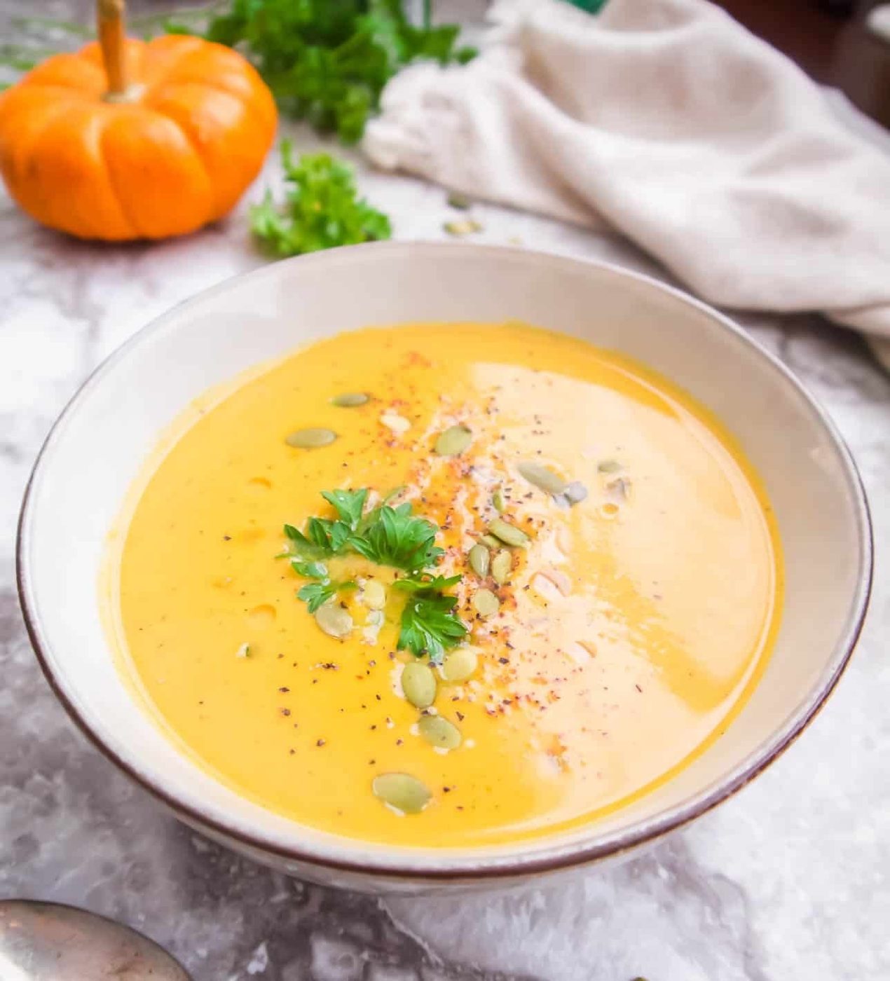 Pumpkin Sweet Potato Soup