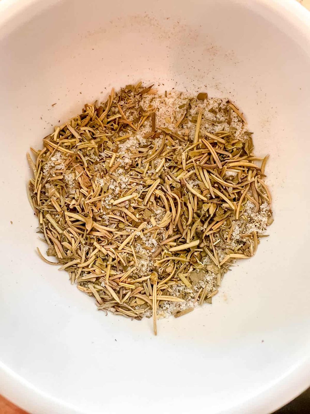 Seasoning mixed in a bowl.