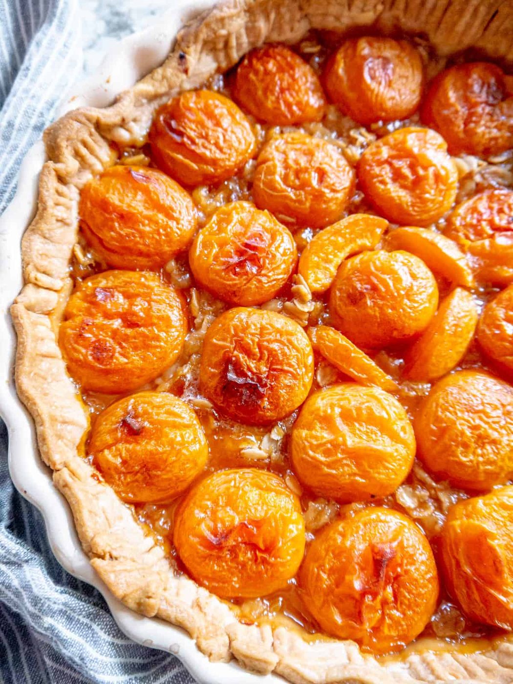 Simple Apricot Tart, Made with Store Bought Crust