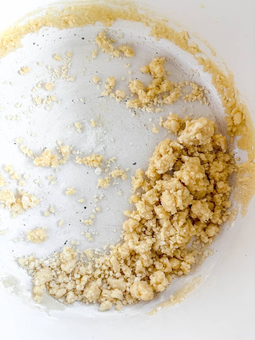 Flour mixed into melted butter.