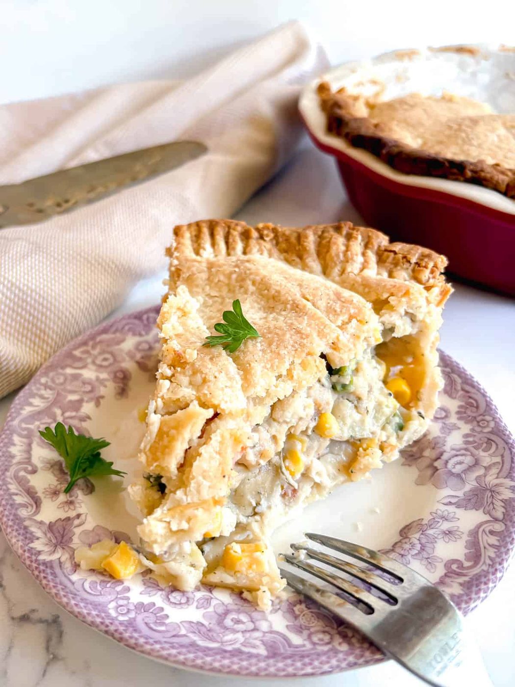Simple Chicken Pot Pie with Store Bought Crust