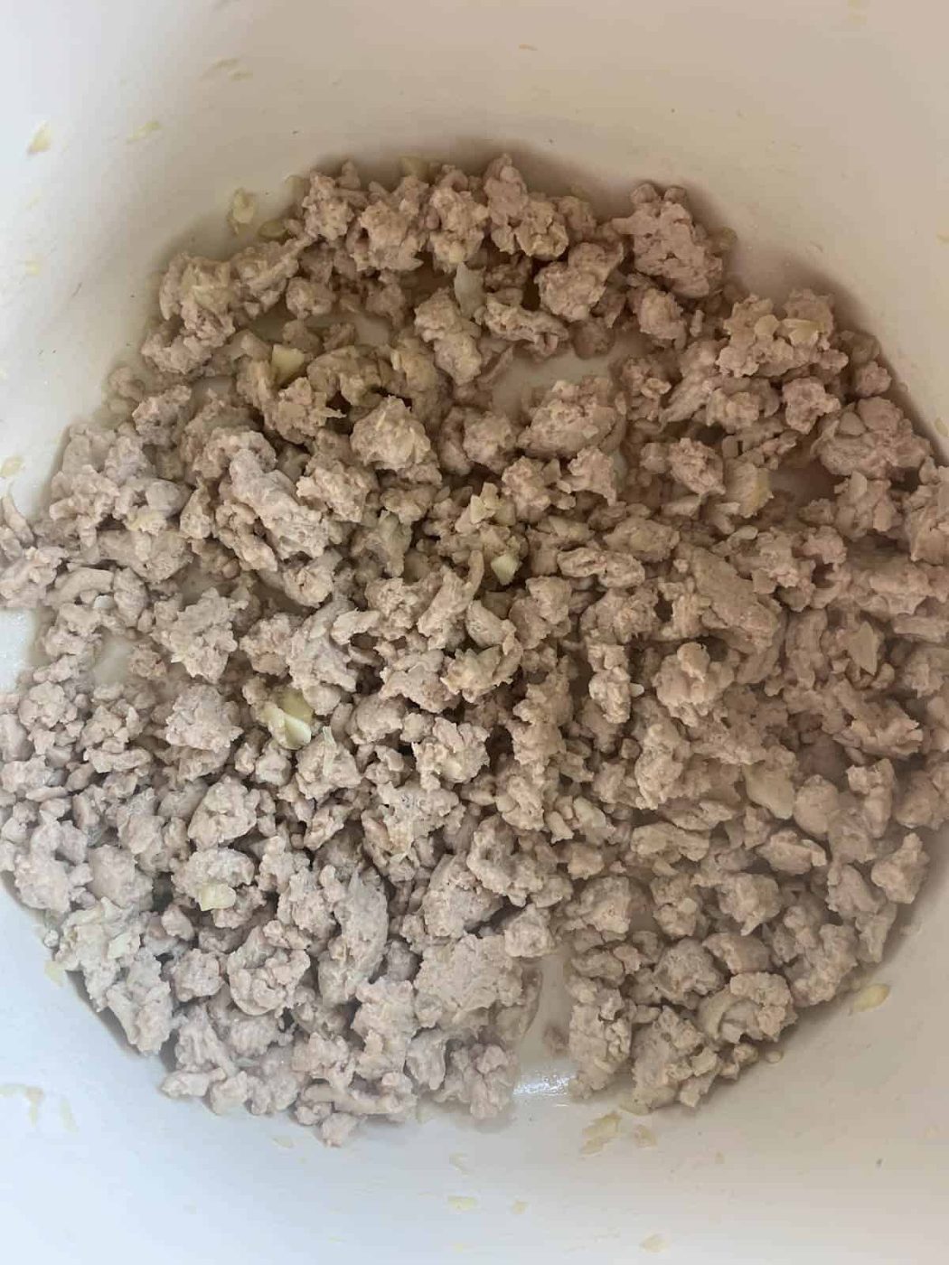 Browning ground turkey.