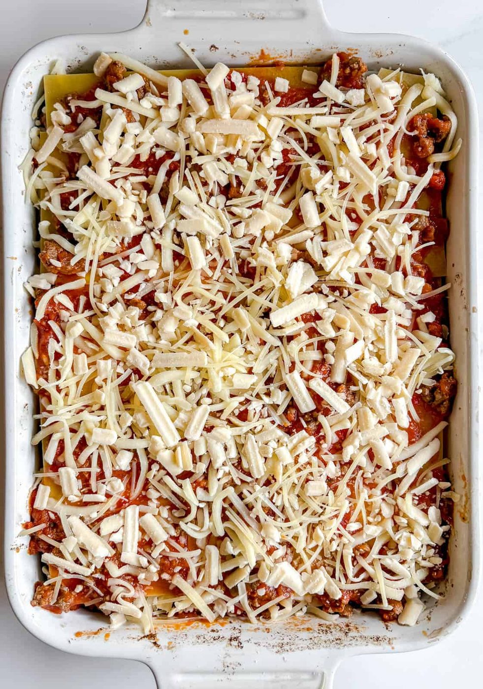 No boil lighter lasagna before baking.