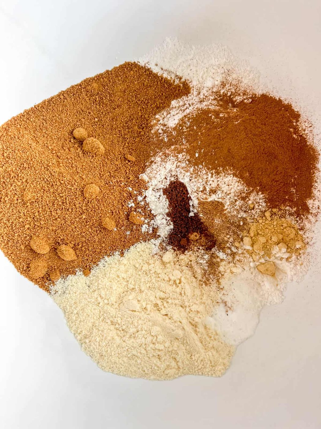 Dry ingredients in a bowl.
