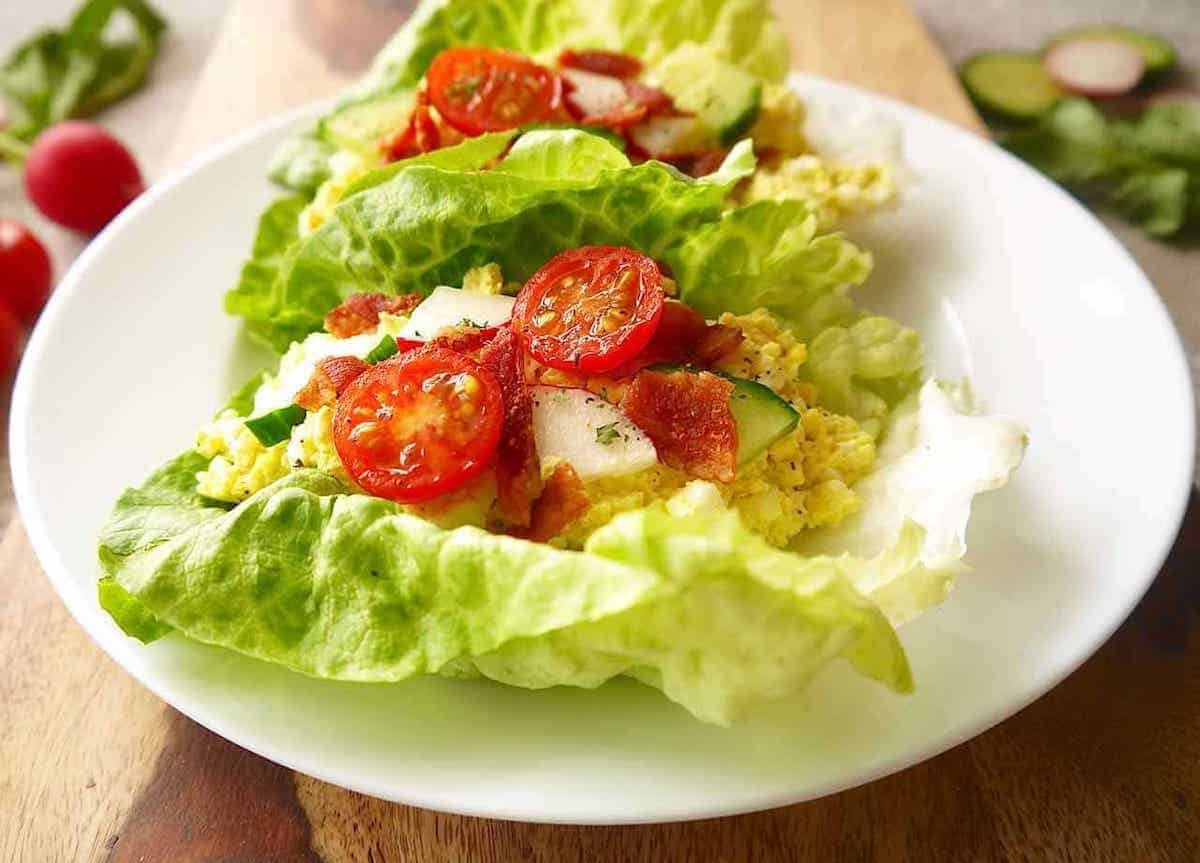 Egg Salad Lettuce Wraps, Paleo, Whole30
