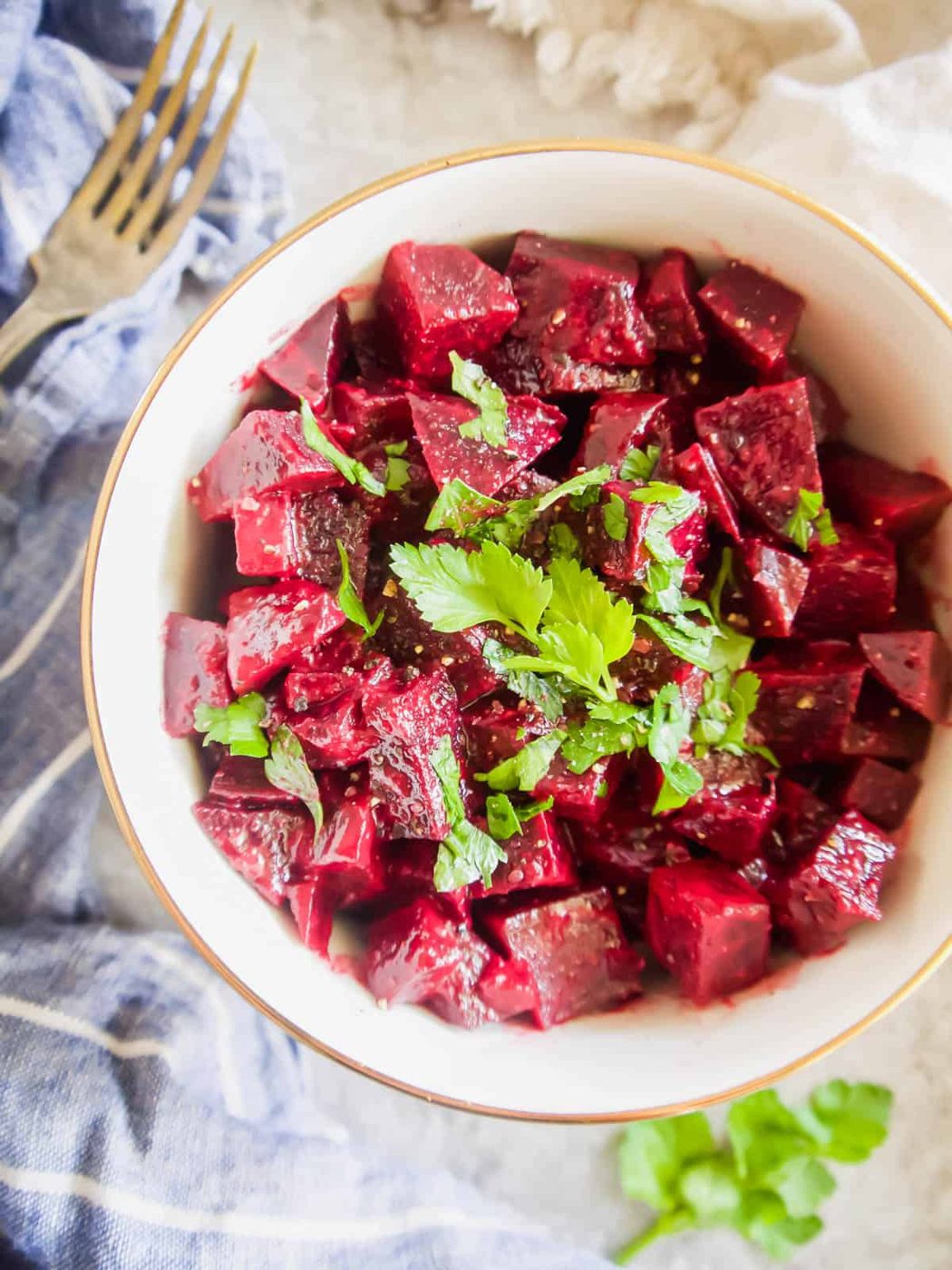 French Beet Salad with Mustard Vinaigrette, Paleo, Dairy-free, Gluten-Free