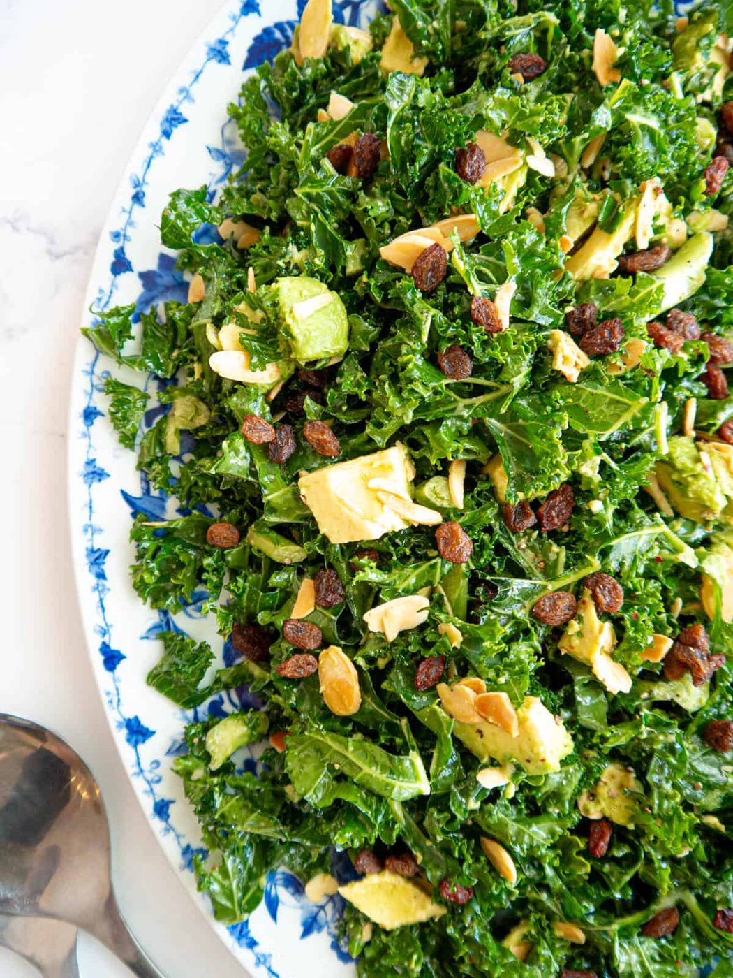 Lemon Dressing: Chopped Kale and Avocado Salad