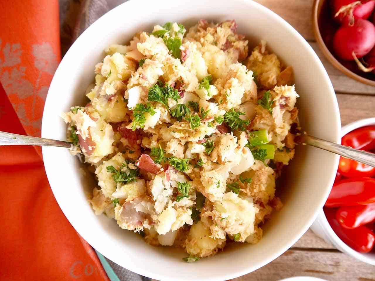 French Tuna Potato Salad, Paleo, Whole30