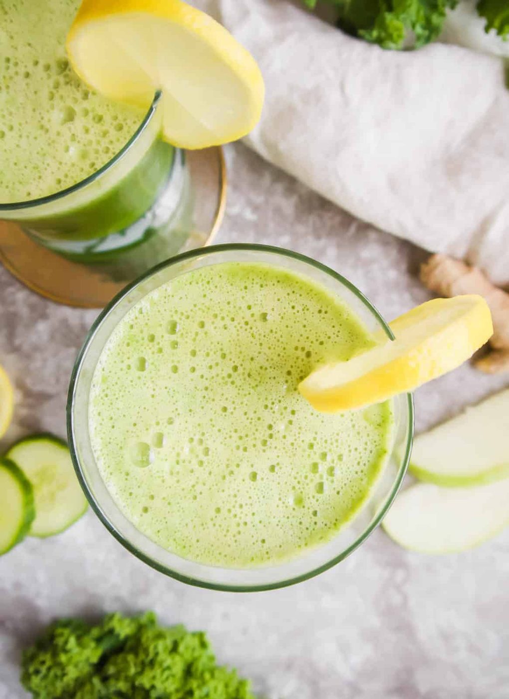 Apple, Kale, Cucumber, Fennel, and Ginger: Green Juice