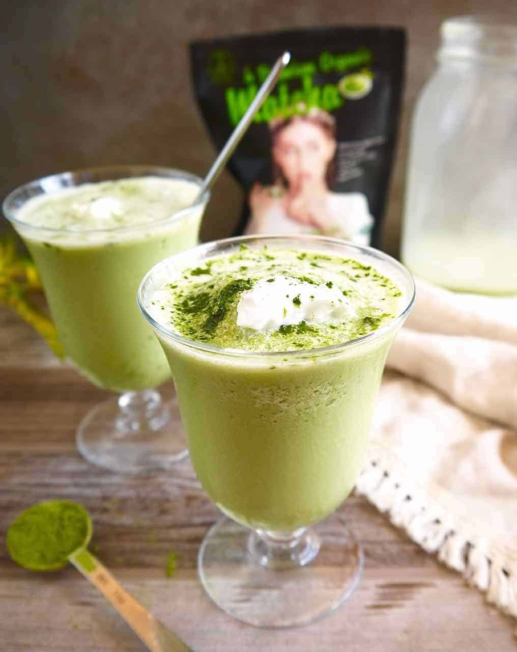 Frozen Dairy-free Matcha Latte (Paleo)