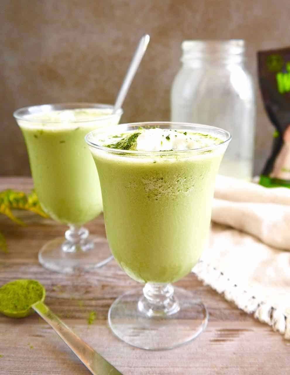 Frozen Dairy-free Matcha Latte (Paleo)