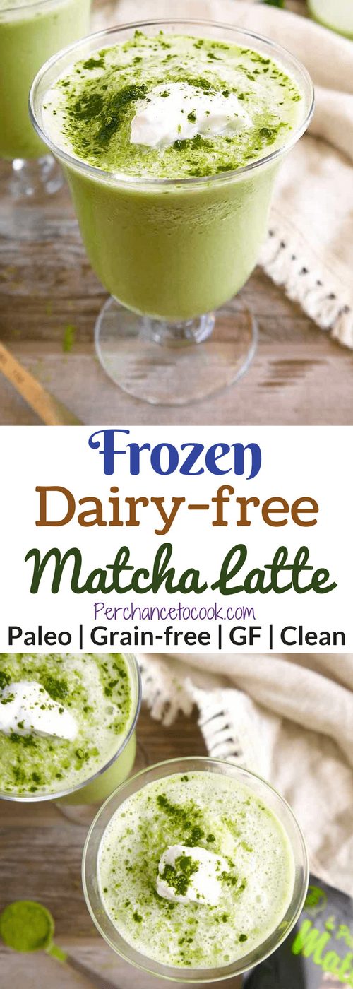 Frozen Dairy-free Matcha Latte (Paleo)