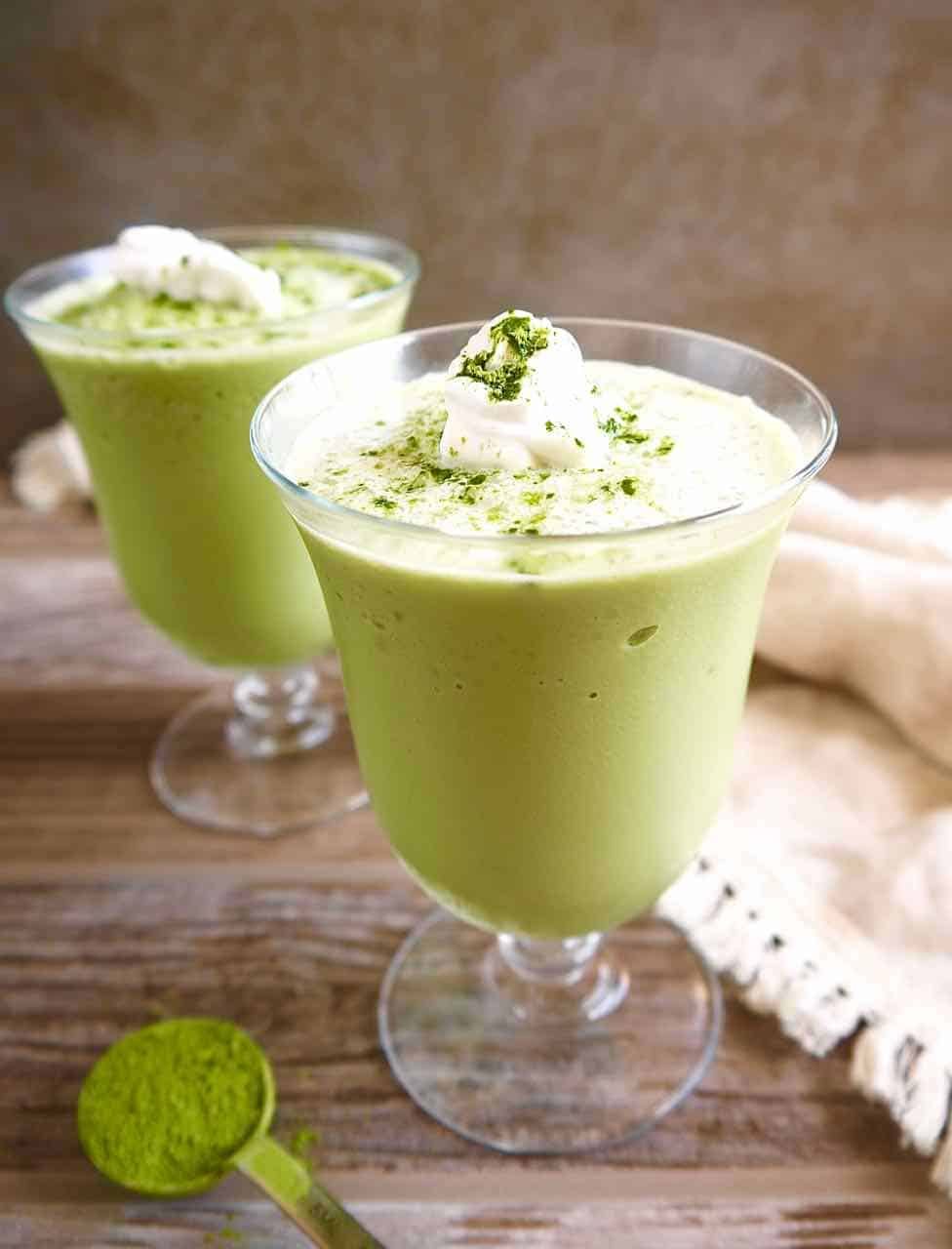 Frozen Dairy-free Matcha Latte, Paleo